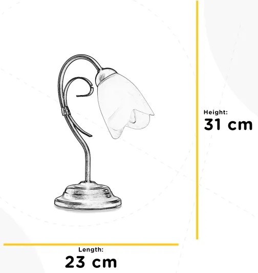 ONLI - Lampada da tavolo ODINO 1xE14/6W/230V 30 cm