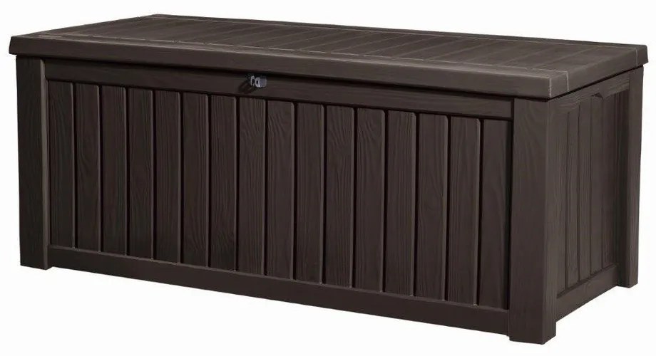 Cassetta portaoggetti da giardino marrone scuro - Keter