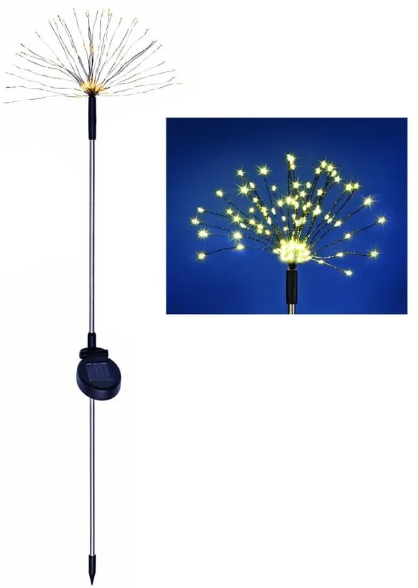 Lampada solare a LED per esterni (altezza 80 cm) - Garden Pleasure