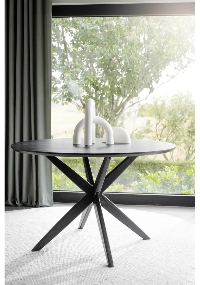 Tavolo da pranzo rotondo con piano in rovere 120x120 cm Calverton - Rowico