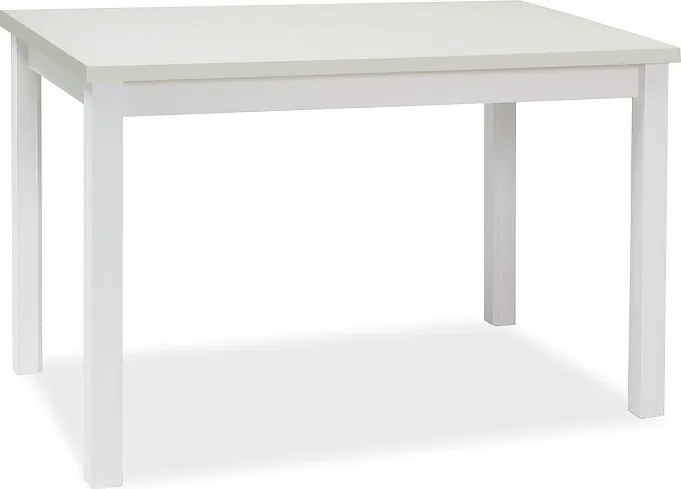Tavolo Adam in MDF e piano laminato bianco opaco – 100x60 cm