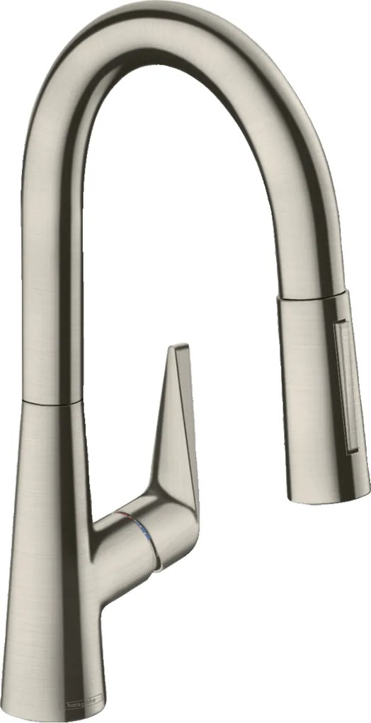 Miscelatore cucina monocomando 160 con doccetta estraibile 2jet in Acciaio Inox hansgrohe Talis M51 72815800