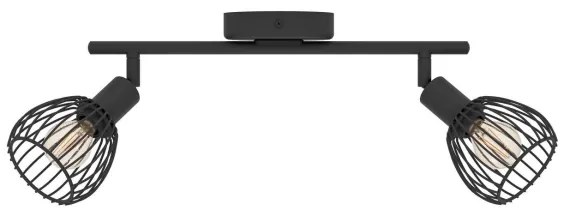 Eglo 901039 - Faretto SONNINO 2xE14/40W/230V nero