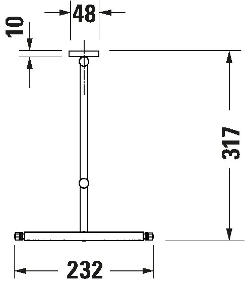 Duravit 99121000 - Specchio cosmetico da parete D-CODE, cromo lucido