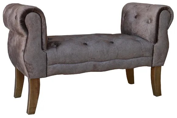 Panca poggiapiedi 96 cm con braccioli - velluto Caffč CHESTER