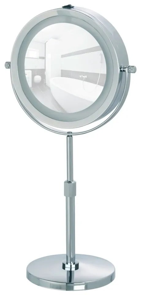 Specchio per make-up con illuminazione/con ingrandimento (5x) ø 13,5 cm Lumi – Wenko