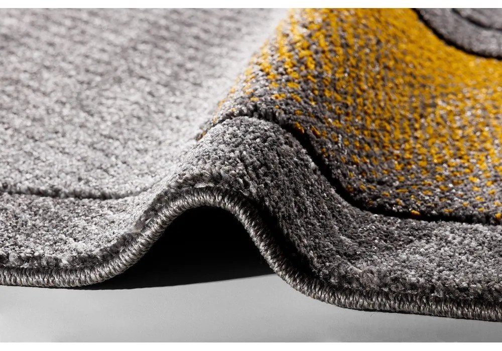 Tappeto giallo ocra e grigio 133x190 cm Meteo - FD