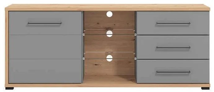 ELLIE - porta tv un anta tre cassetti moderno minimal in legno