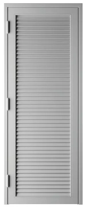 Persiana blindata  anta Vesta in ferro H 220 cm grigio