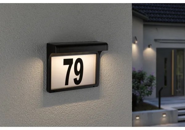 Paulmann 95388 - LED/0,05W IP44 Numero civico solare con sensore DAYTON 4,8V