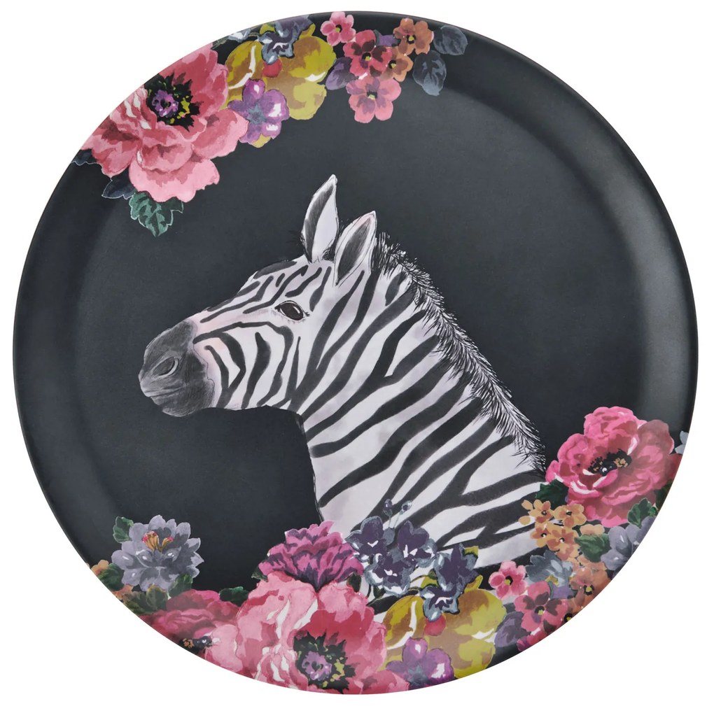 Vassoio rotondo zebra Wild at heart melammina Mikasa