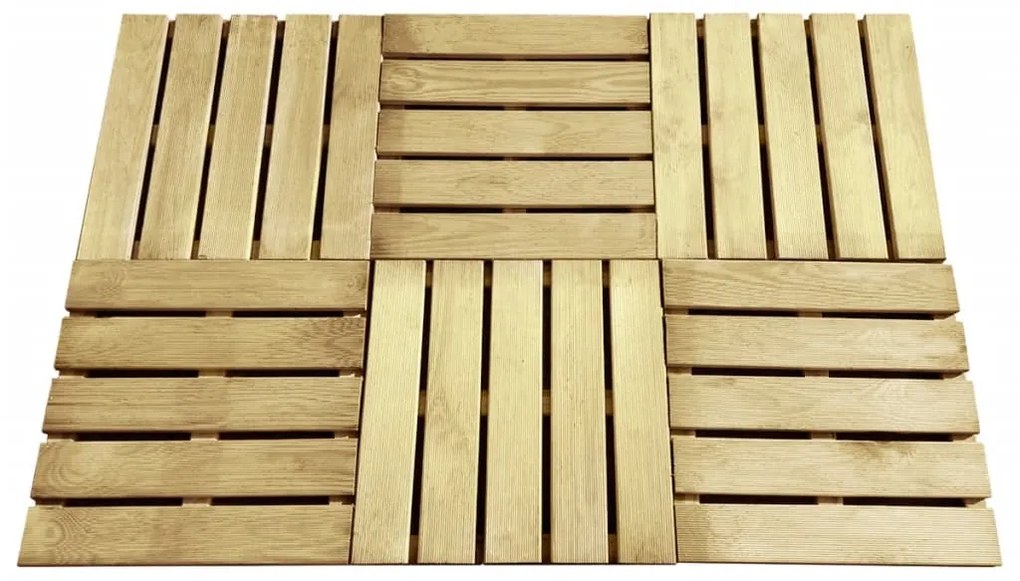 Piastrelle Per Esterni 6 Pz 50x50 Cm İn Legno Verde /