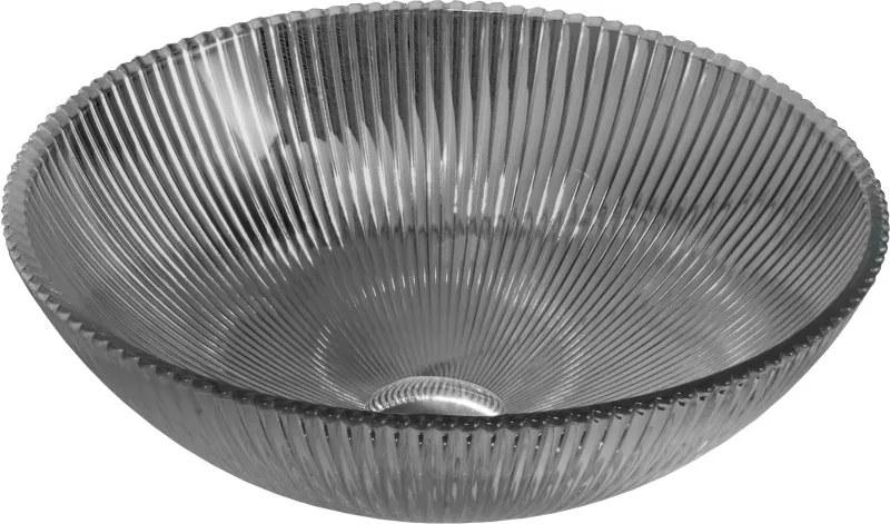 Mexen Zuri lavandino da appoggio in vetro 39 x 39 cm, nero - 24193970