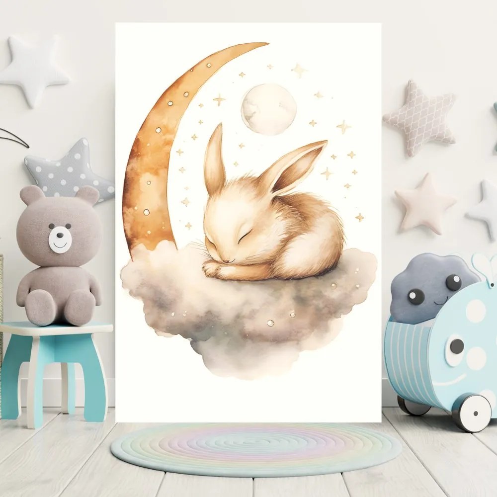 Quadro su tela – Coniglietto sognante