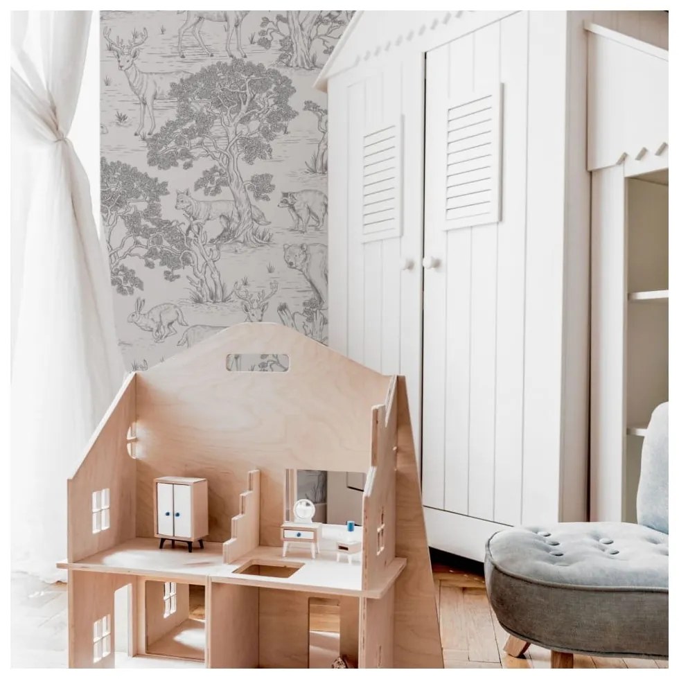 Carta da parati per bambini 100 cm x 280 cm Animals - Dekornik