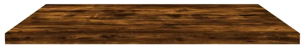 Mensole parete 4pz rovere fumo 40x40x1,5 cm legno multistrato