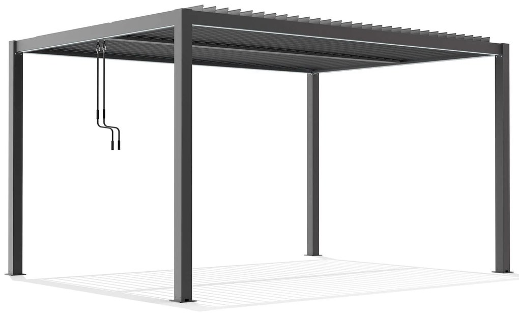 NIMBUS - pergola bioclimatica in alluminio 3x4