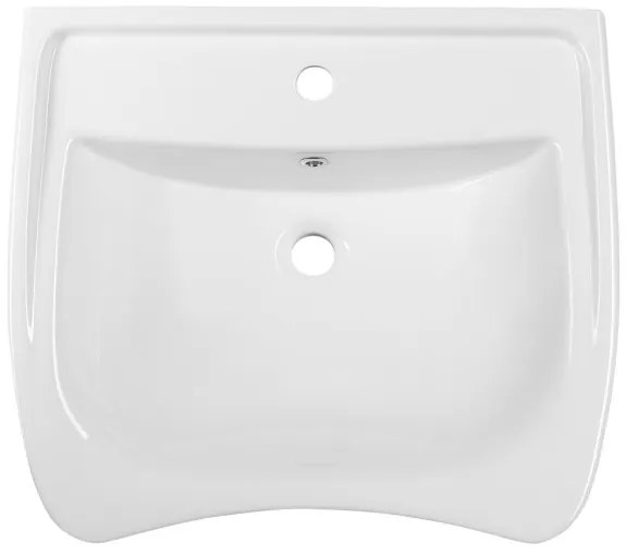 Sapho - Lavabo sospeso accessibile per disabili 60x55 cm ceramica/bianco