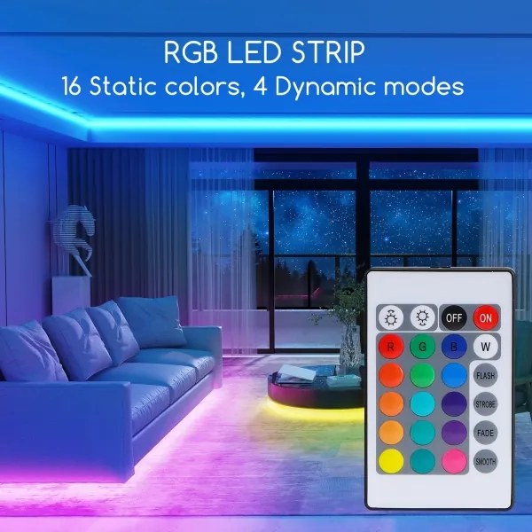 Aigostar - Striscia LED RGB Dimmerabile 3m LED/24W/12/230V IP65 + TC