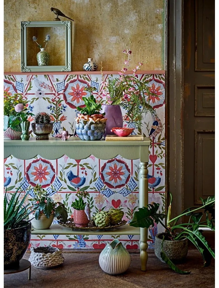 Tavolo consolle verde chiaro in pino massiccio 36x106 cm Salla – Bloomingville