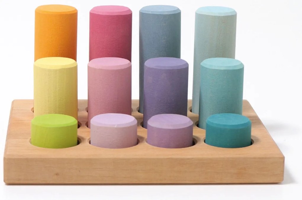 Grimm's - Gioco impilabile - Piccoli rulli color pastello