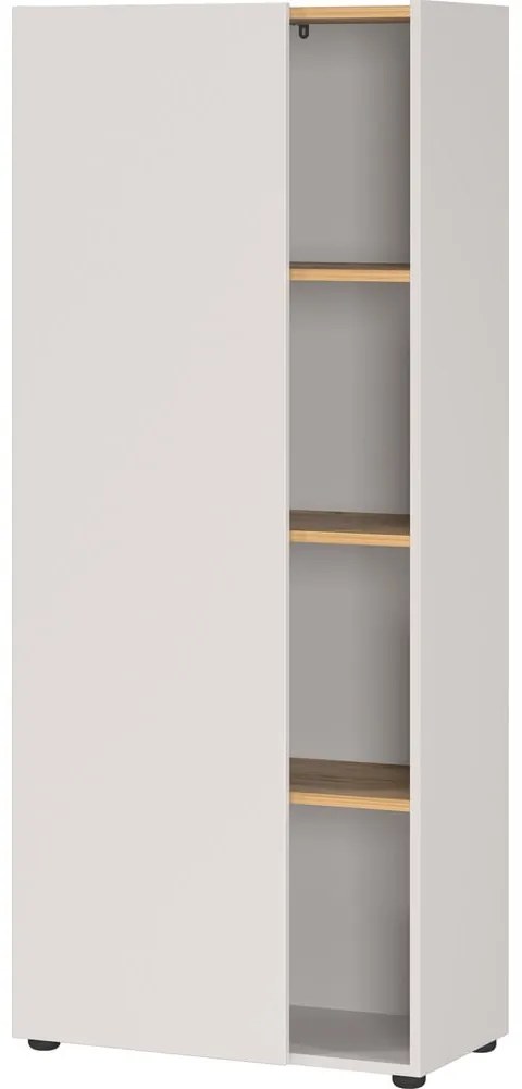 Libreria color crema con effetto rovere 61x145x34 cm Adrano – Germania