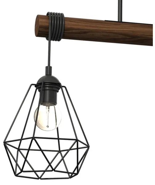 Lampadario a plafone ACERO 2xE27/60W/230V