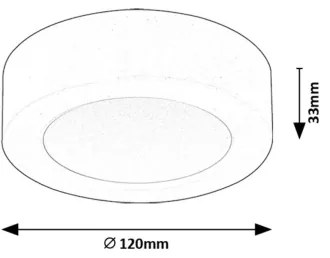 Rabalux 71204 - Plafoniera LED SHAUN LED/7W/230V diametro 12 cm bianco