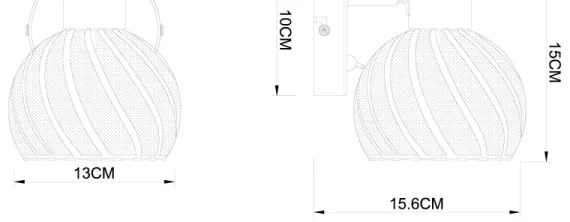 Globo 54025-1 - Luce Spot da parete WILLY 1xE27/40W/230V