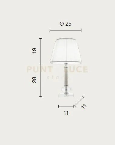 Lume piccolo dido  1 luce fume' e oro attacco e14 d.25cm