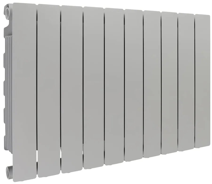 Radiatore acqua calda PRODIGE MODERN in alluminio, 10 elementi, interasse 500 mm, silver