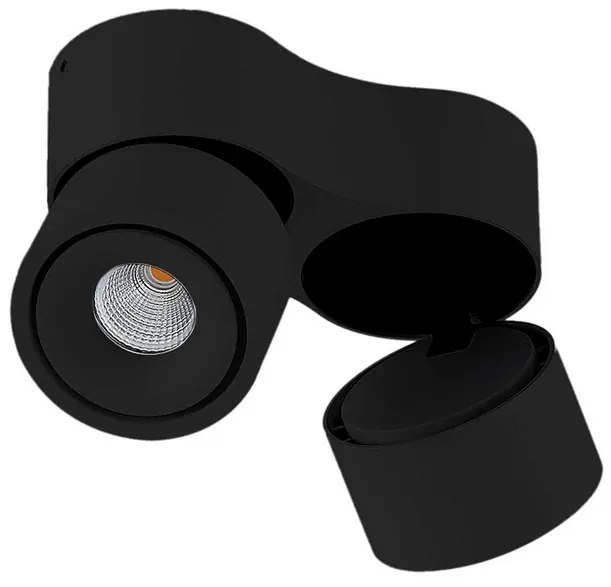 Rotari LED Spot montato in superficie 2x6,1W Nero - Arcchio