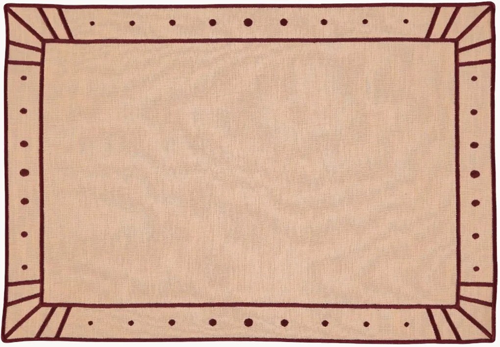 Tovaglietta americana con bordo ricamato Belle Nuit