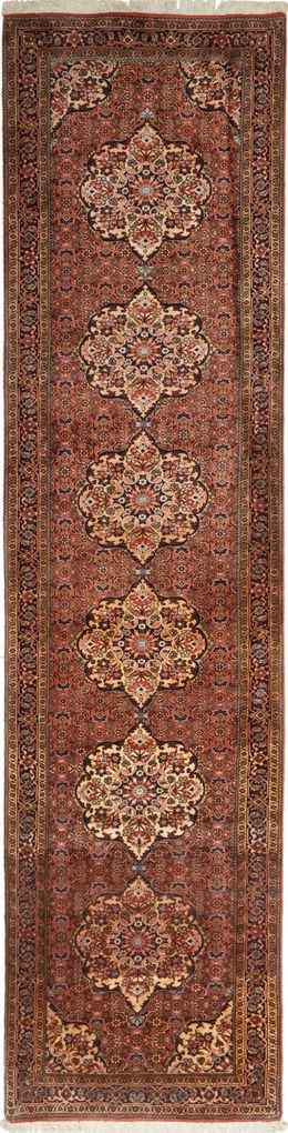 Bidjar Tappeto persiano 320 x 80 Rosso (Iran) Annodato A Mano
