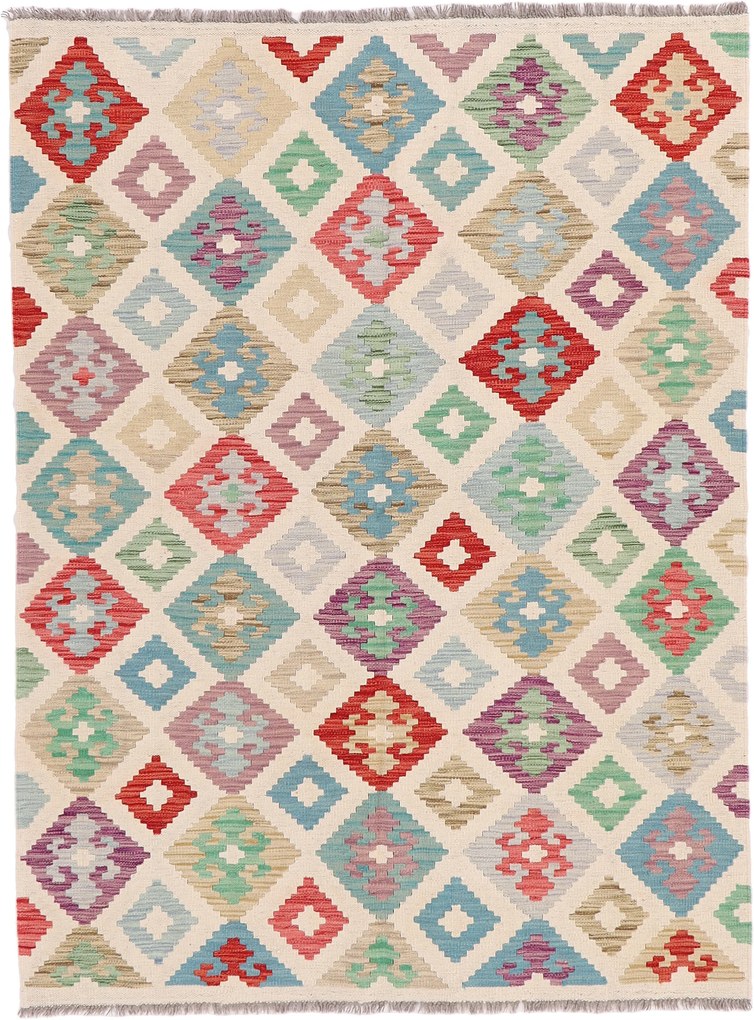 Kilim Tappeto 200x150 (Pakistan) Annodato A Mano