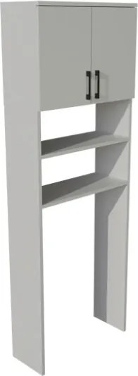 Mobile Coprilavatrice A Colonna 2 Ante 2 Vani 65x27x185 Window Bianco