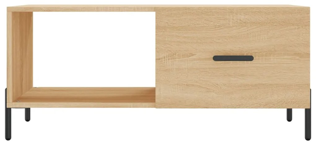 Tavolino da salotto rovere sonoma 90x50x40 cm legno multistrato