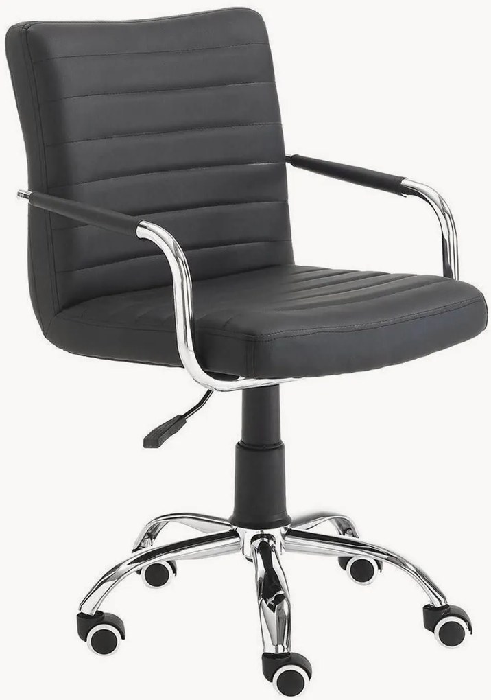 Sedia da scrivania in similpelle Milko