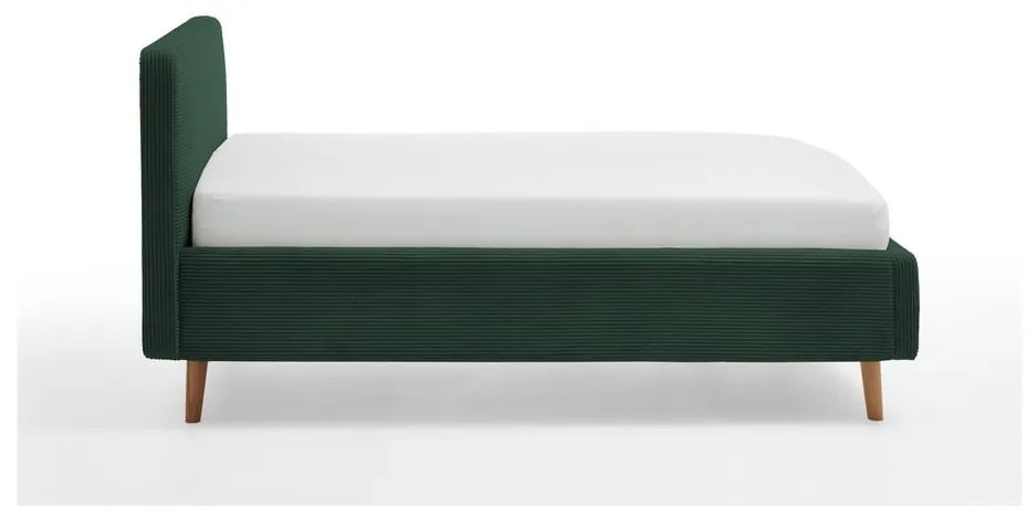 Letto singolo imbottito verde scuro rete non inclusa 120x200 cm Mattis – Meise Möbel