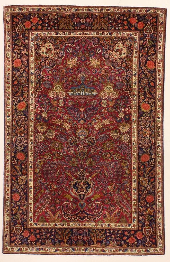 Kashan Tappeto persiano 200x130 (Iran) Annodato A Mano