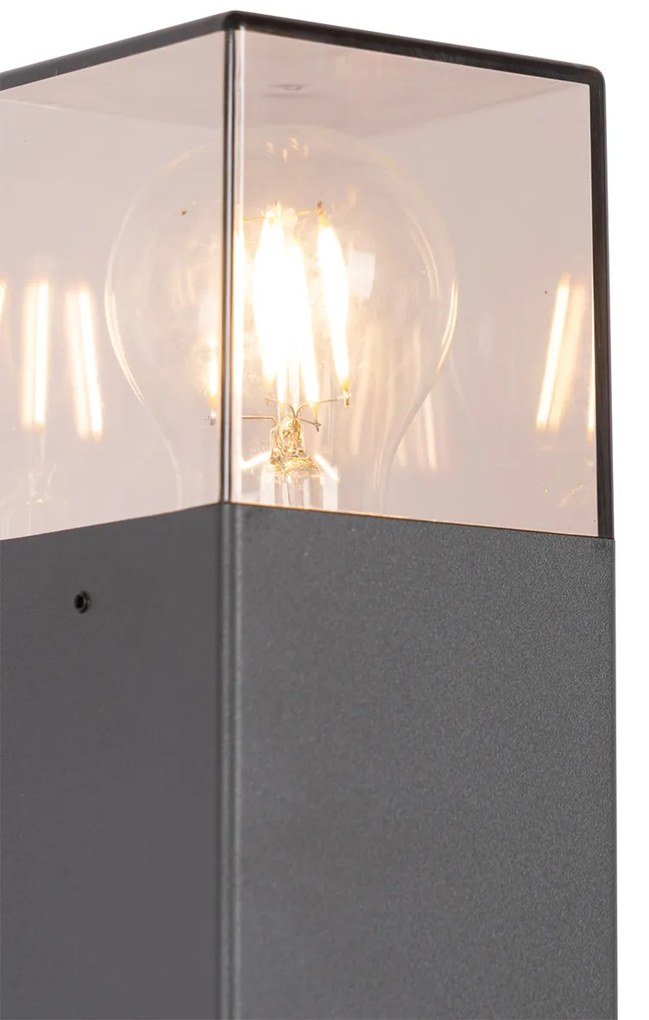 Lampada da terra per esterni moderna 70 cm Grigio scuro IP44 - Denmark