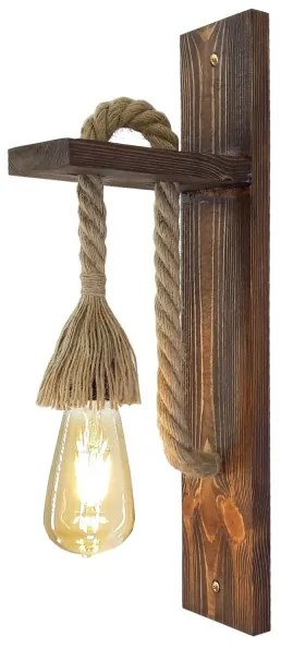 Lampada da parete AHSAP 1xE27/40W/230V Pino/Noce