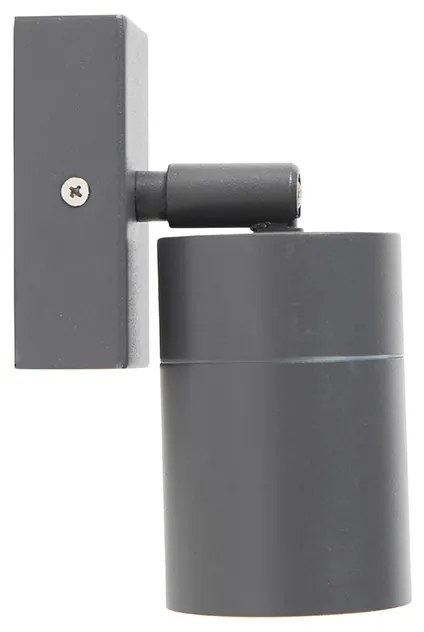 Lampada da parete per esterni antracite IP44 girevole e orientabile - Solo