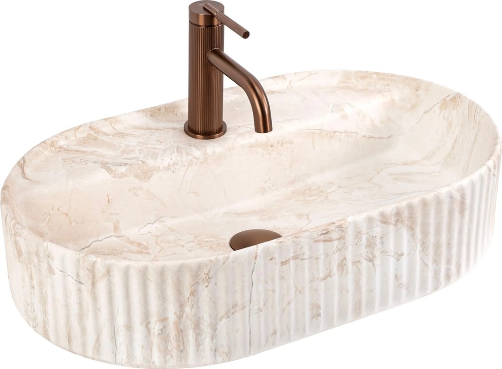 Lavabo da appoggio Rea Marcela 60 Saturn