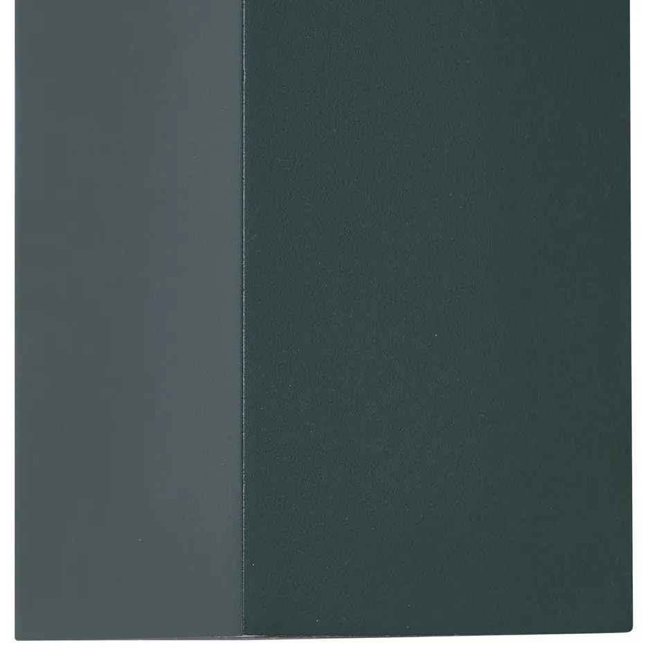 Lampada da parete moderna verde scuro 2 luci GU10 70mm IP54 - Baleno