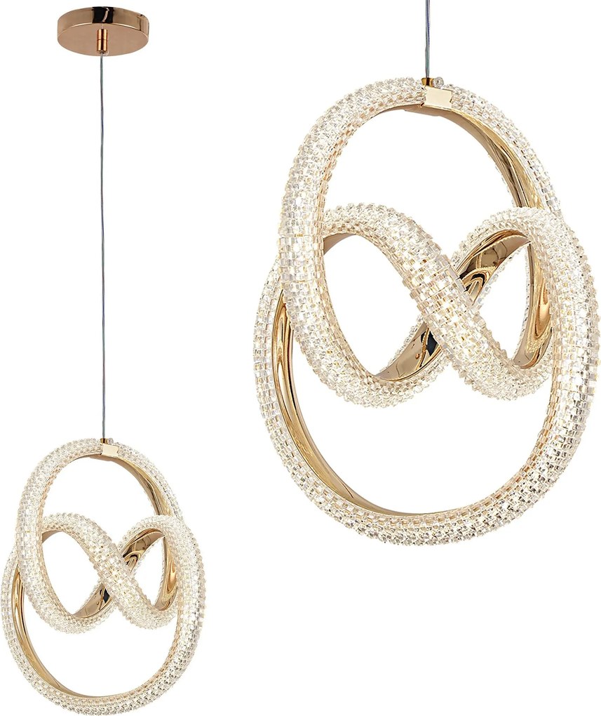 Lampada a sospensione LED G068-CP Gold
