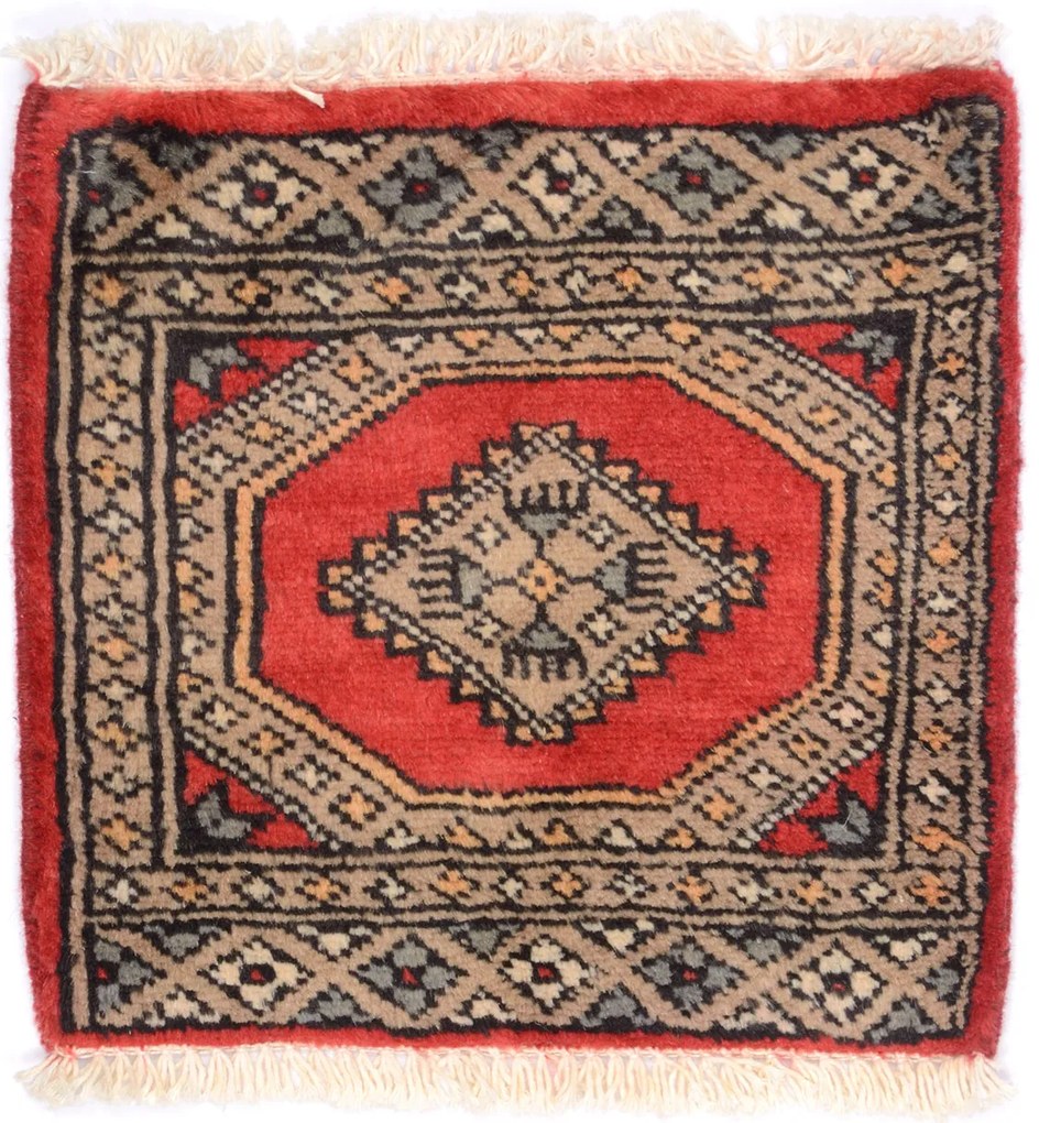 Bokhara Tappeto 30x30 (Pakistan) Annodato A Mano