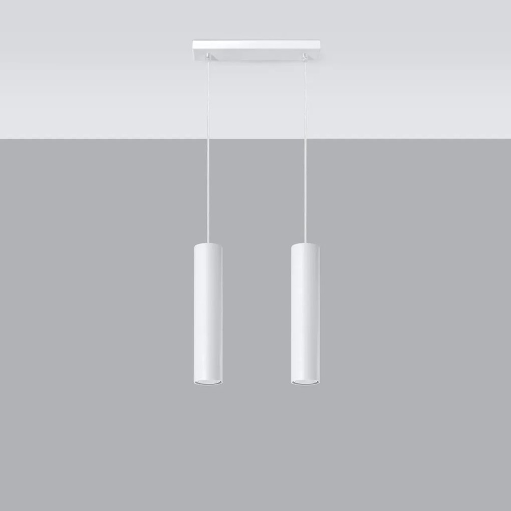 Lampada a sospensione 2xGU10 in acciaio LAGOS 2