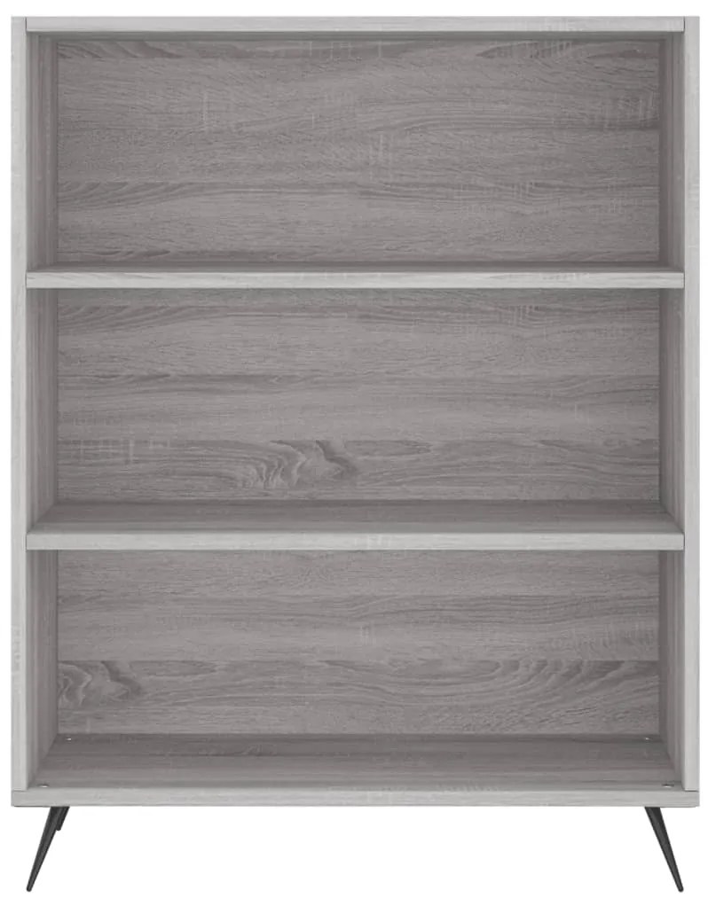 Libreria Grigio Sonoma 69,5x32,5x90 cm in Legno Multistrato