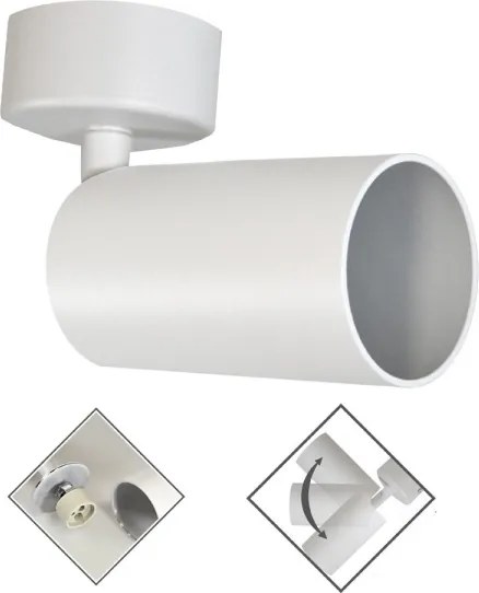 Luce Spot FARGO 1xGU10/30W/230V bianco